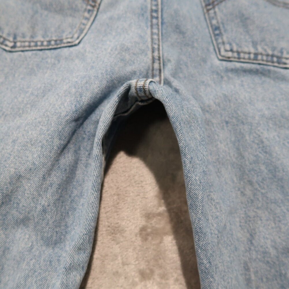 Lee Jeans Mens 36x32 Blue Straight Leg Regular Fit Light Wash Rancher Workwear - Picture 4 of 16